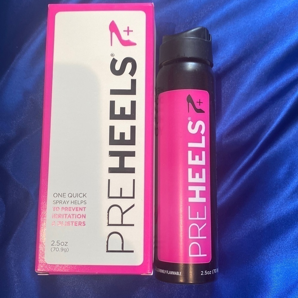 Pre-heels spray to prevent irritation and blisters